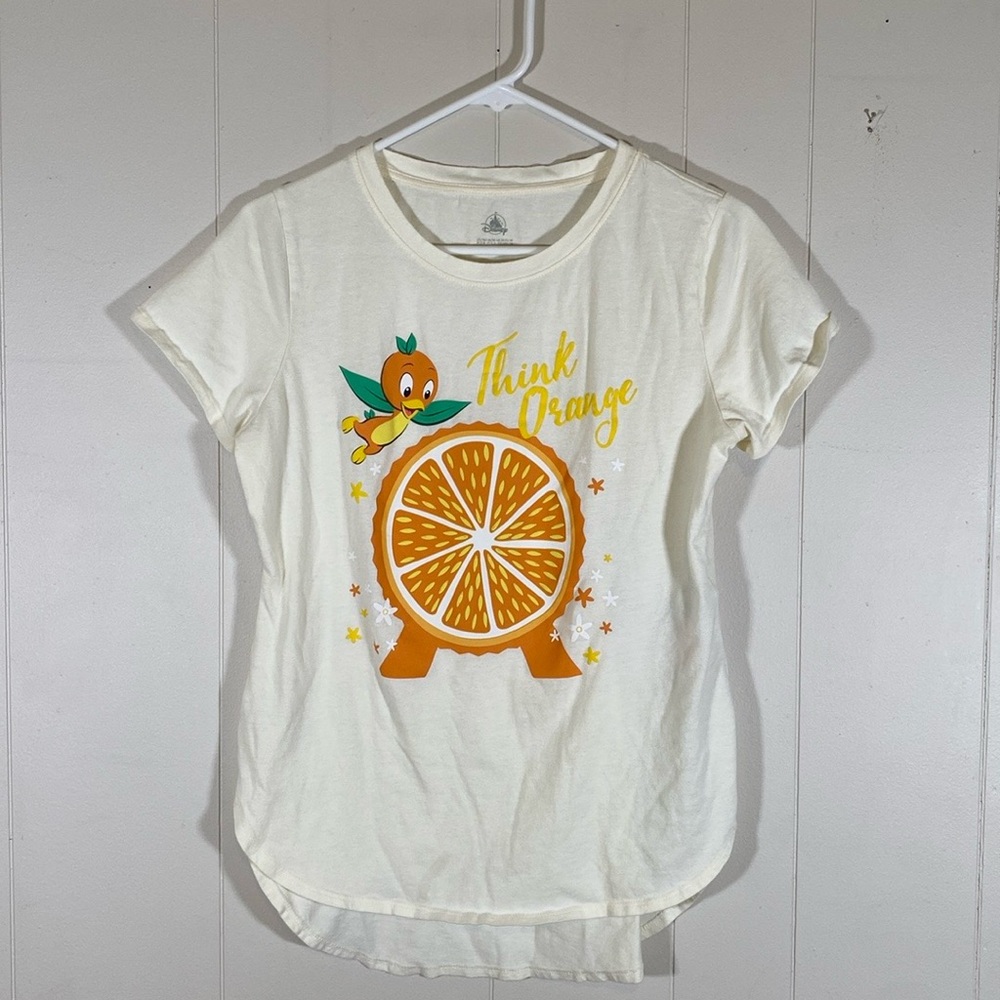 Disney Women's Shirt Epcot Flower Garden Festival Orange Bird Tee size medium